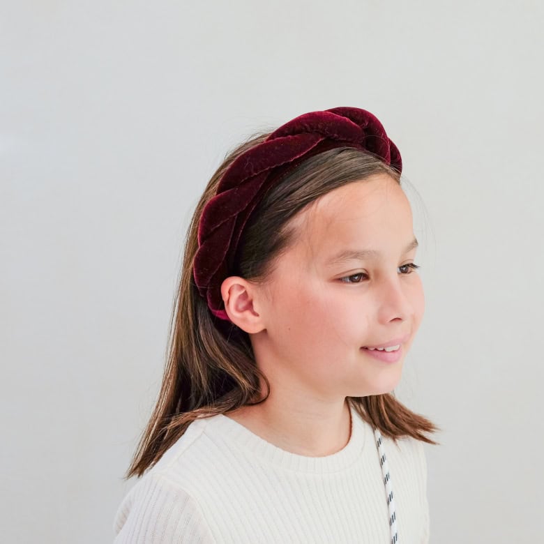 Bandolete | Oversize Twisted Velvet | Burgundy