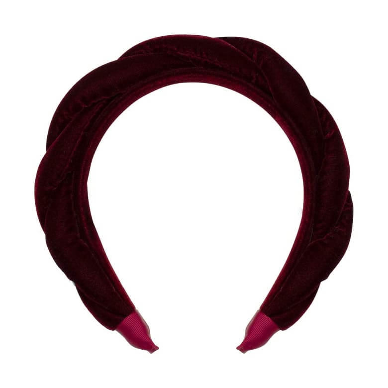 Bandolete | Oversize Twisted Velvet | Burgundy