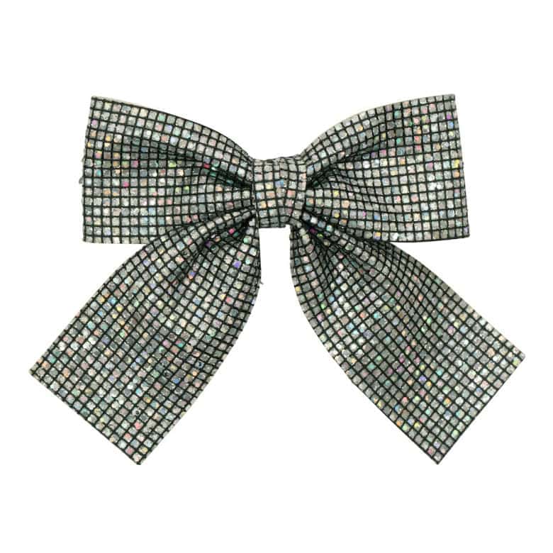 Gancho | Disco Ball Oversized Bow | Silver