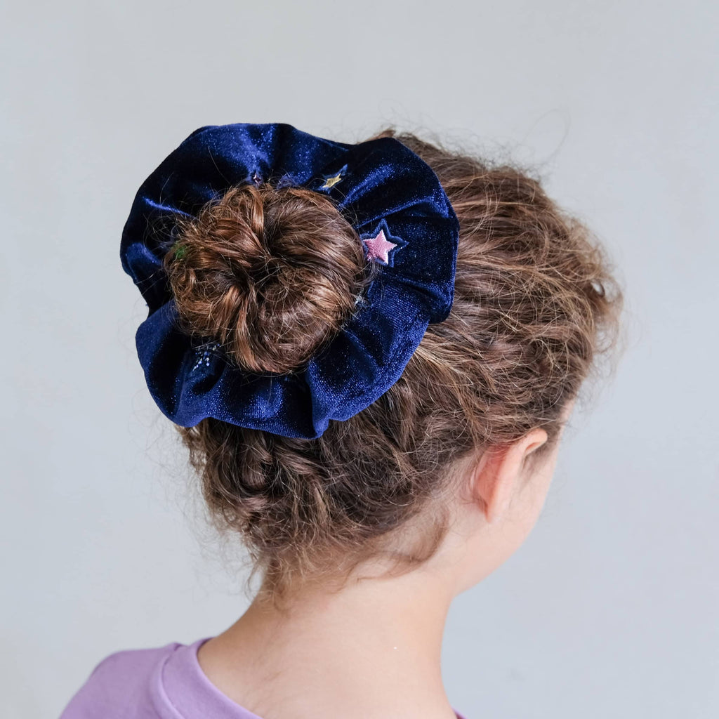 Scrunchie | Constellation Velvet | Navy