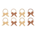 Pack 8 mini elásticos | Granny Knitted Bow | Neutral