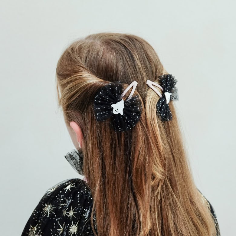 Pack 2 ganchos | Ghoulish Ghost Tulle | Black