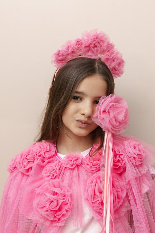 Cocar | Pink Ruffle Flower | Pink