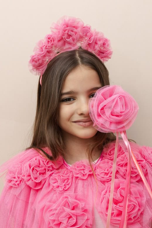 Varinha | Pink Ruffle Flower | Pink