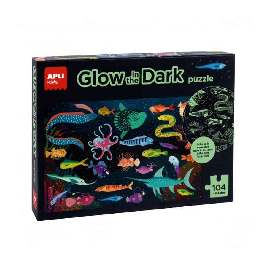 Puzzle | Fluorescente | Oceano | 104 Peças