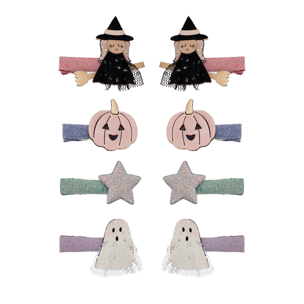 Pack 8 Mini Ganchos Halloween Salon Black Mimi&Lula - fundo branco