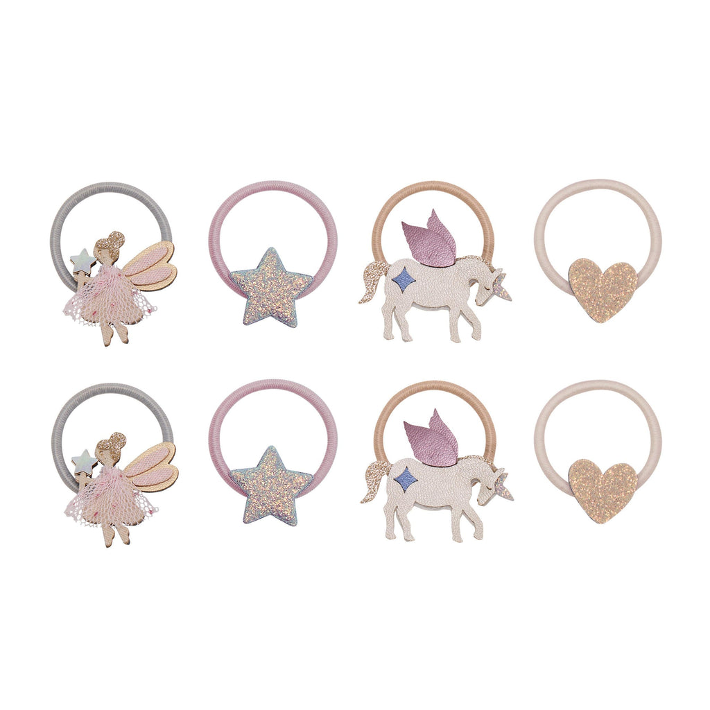 Pack 8 Mini Elásticos Dreamy Fairy Pink Multi Mimi&Lula - fundo branco