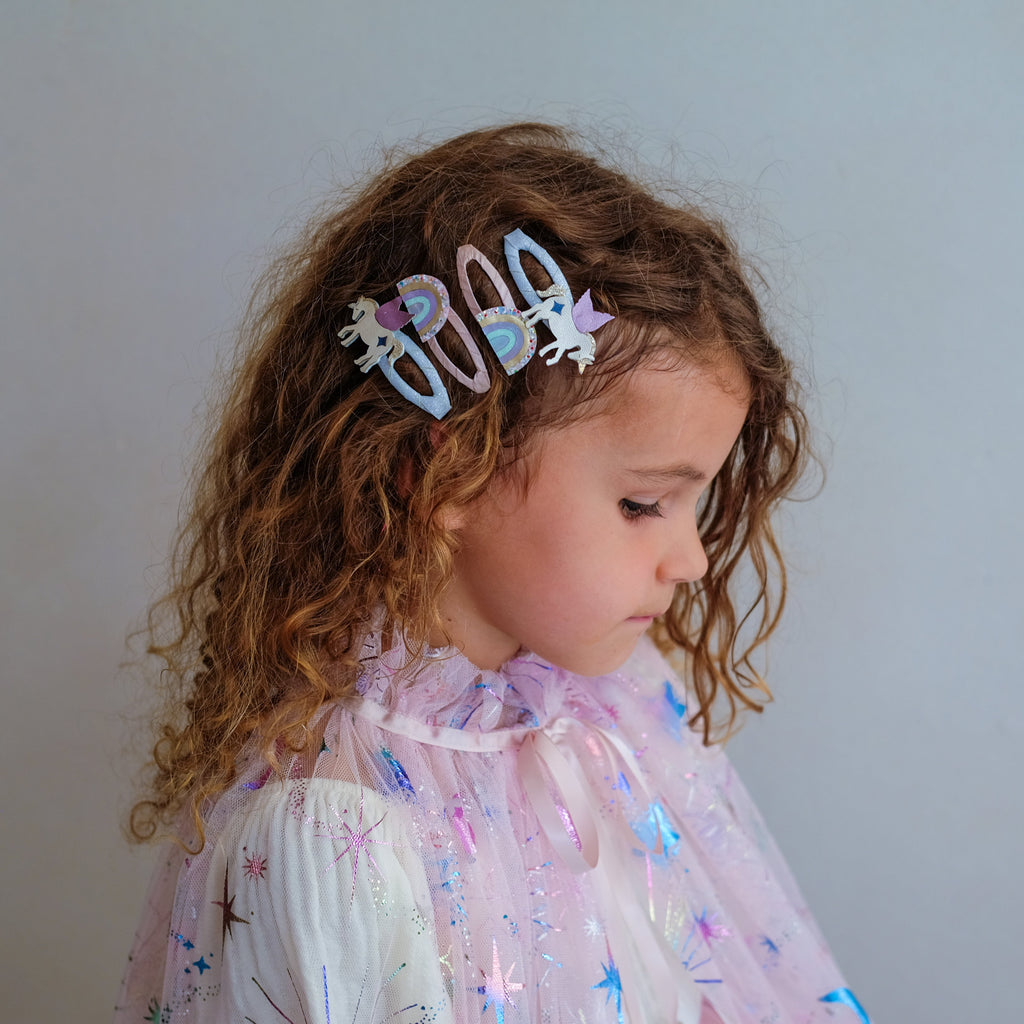 Pack 4 Ganchos Unicorn And Rainbow Pink Multi Mimi&Lula - imagem 2