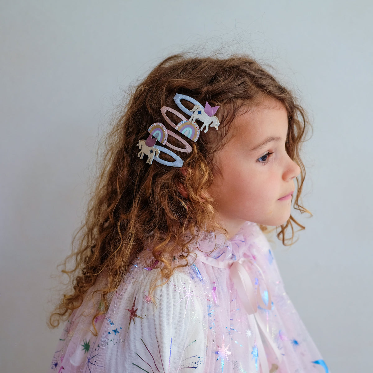 Pack 4 Ganchos Unicorn And Rainbow Pink Multi Mimi&Lula - imagem 3