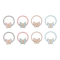 Pack 8 Mini Elásticos Bella Butterfly Pastels Mimi&Lula - fundo branco
