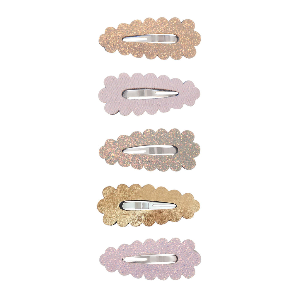 Pack 5 Mini Ganchos Dreamwish Scalloped Pastels Mimi&Lula - fundo branco