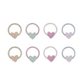 Pack 8 Mini Elásticos Teeny Heart Pastels Mimi&Lula - fundo branco