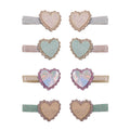 Pack 8 Mini Ganchos Scalloped Heart Pastels Mimi&Lula - fundo branco