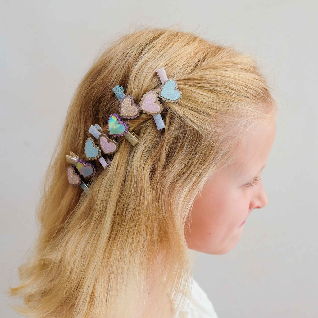 Pack 8 Mini Ganchos Scalloped Heart Pastels Mimi&Lula - imagem 2