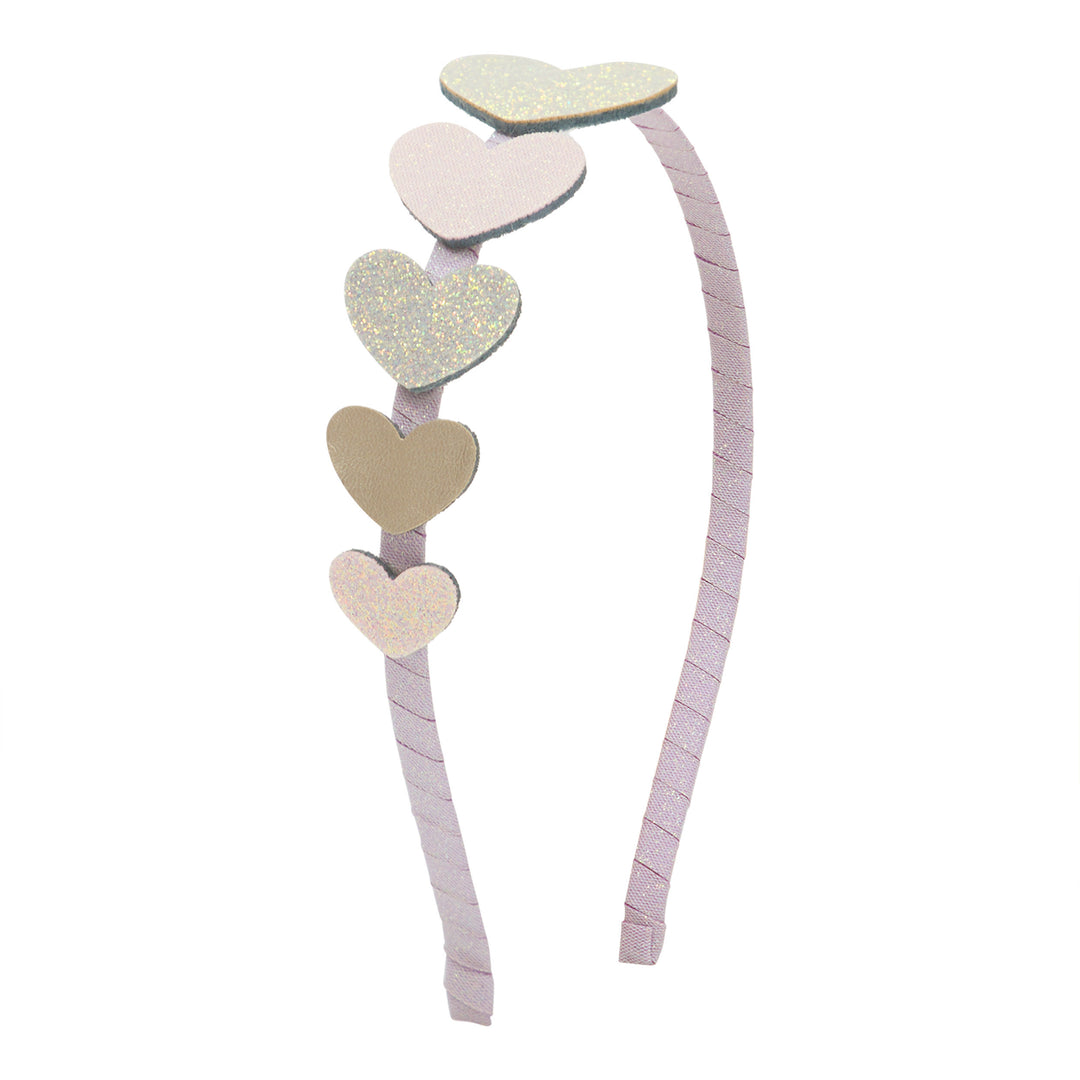 Bandolete Falling Hearts Purple Mimi&Lula - fundo branco