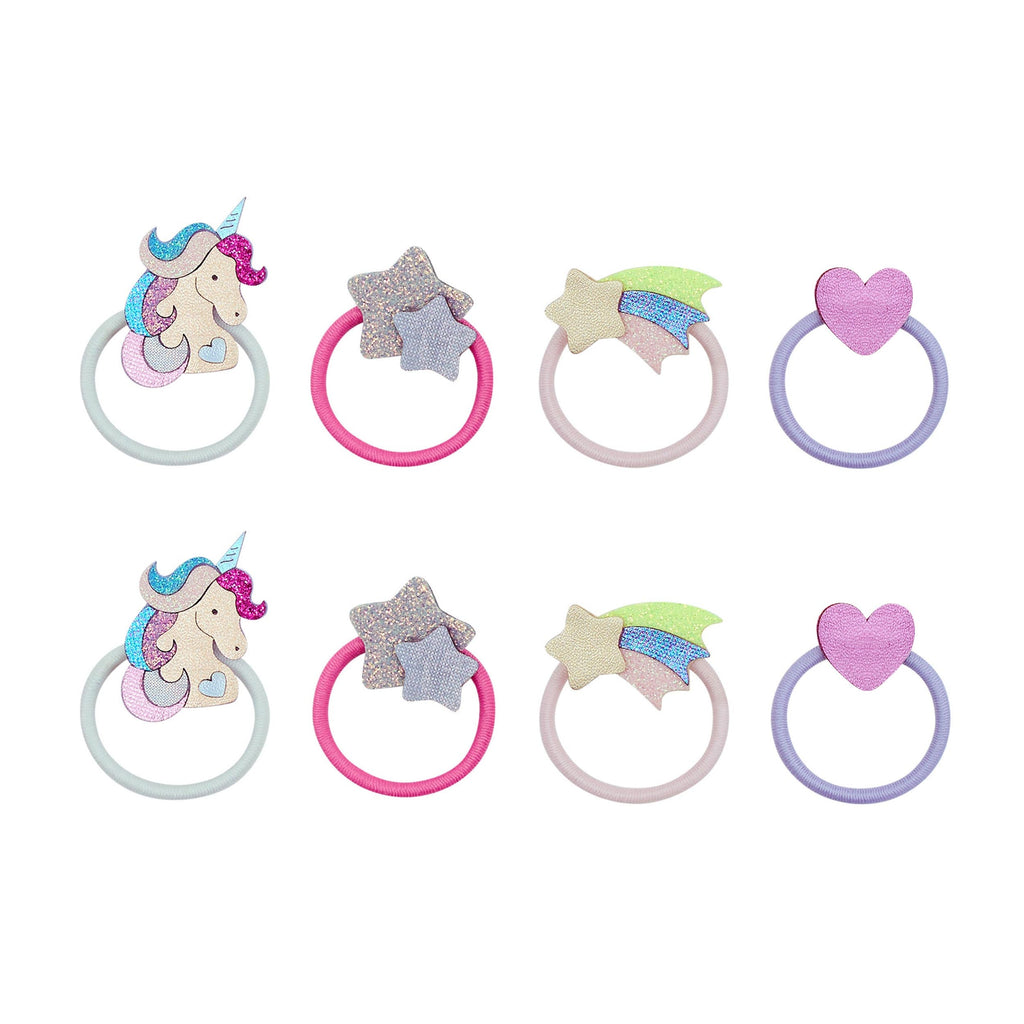 Pack 8 Mini Elásticos Unicornland Bright Multi Mimi&Lula - fundo branco