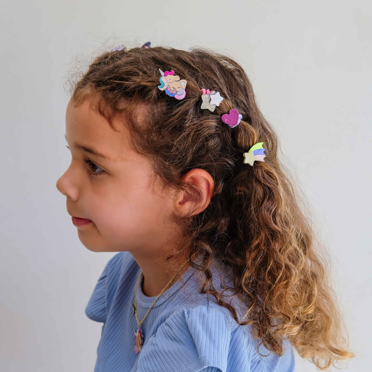 Pack 8 Mini Elásticos Unicornland Bright Multi Mimi&Lula - imagem 3