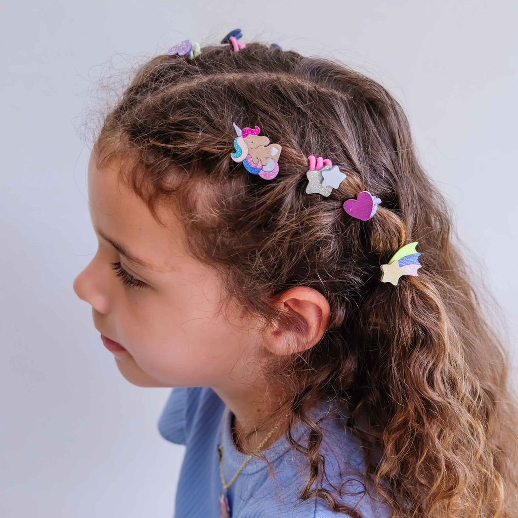 Pack 8 Mini Elásticos Unicornland Bright Multi Mimi&Lula - imagem 2