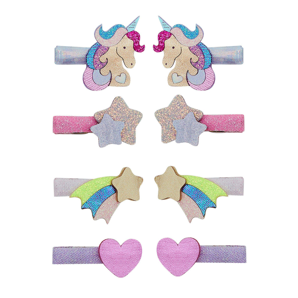 Pack 8 Mini Ganchos Unicornland Salon Bright Multi Mimi&Lula - fundo branco