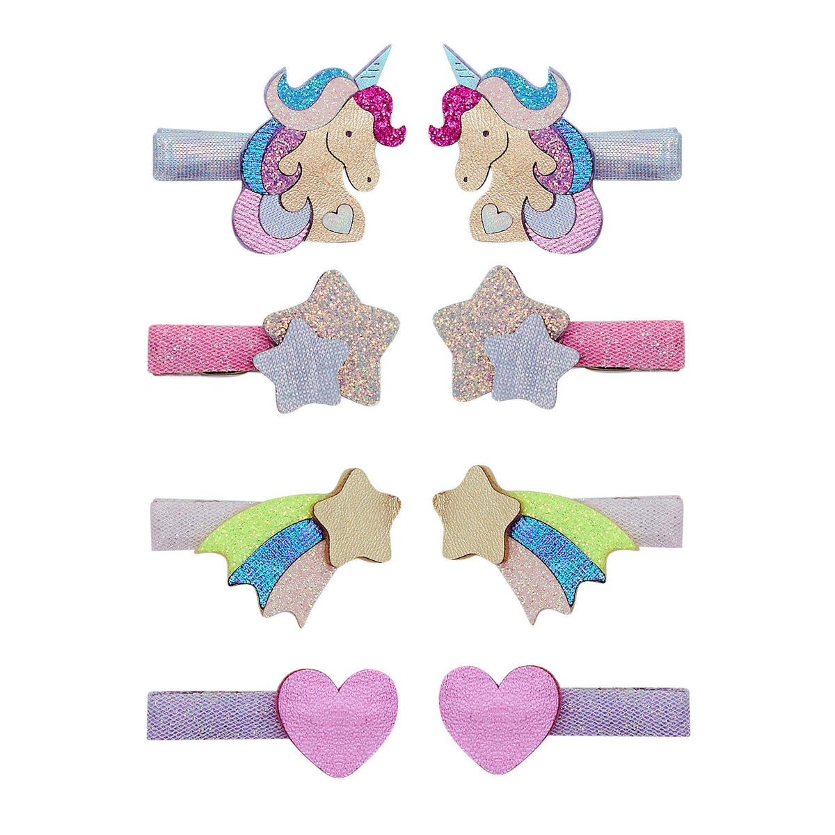 Pack 8 Mini Ganchos Unicornland Salon Bright Multi Mimi&Lula - fundo branco
