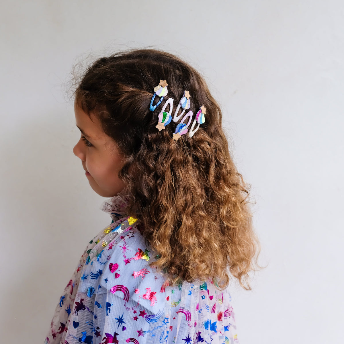 Pack 5 Mini Ganchos Chubby Shooting Star Bright Multi Mimi&Lula - imagem 2