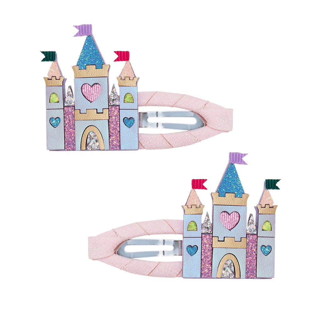 Pack 2 Ganchos Rainbow Castle Pink Mimi&Lula - fundo branco