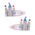 Pack 2 Ganchos Rainbow Castle Pink Mimi&Lula - fundo branco