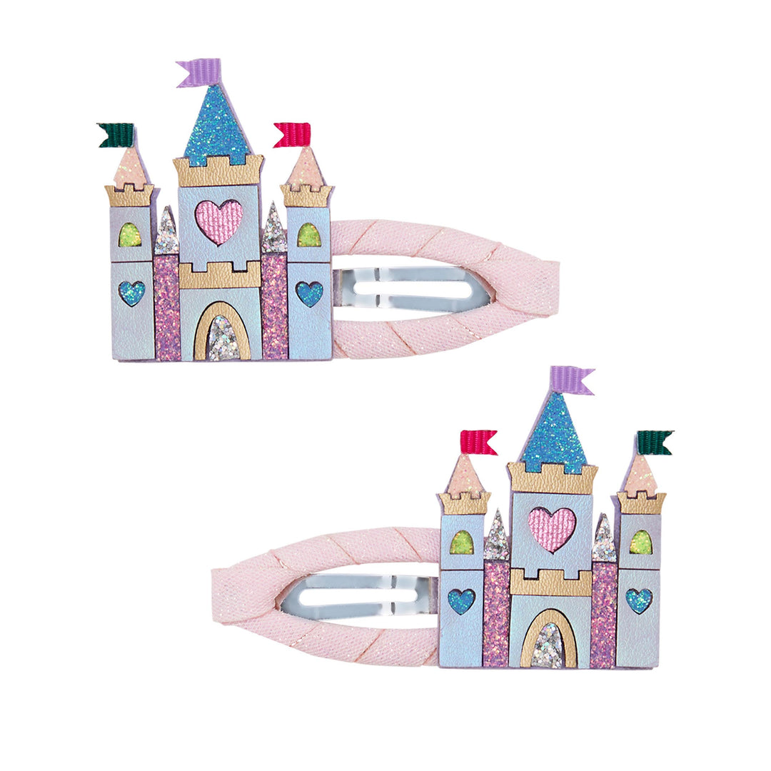 Pack 2 Ganchos Rainbow Castle Pink Mimi&Lula - fundo branco