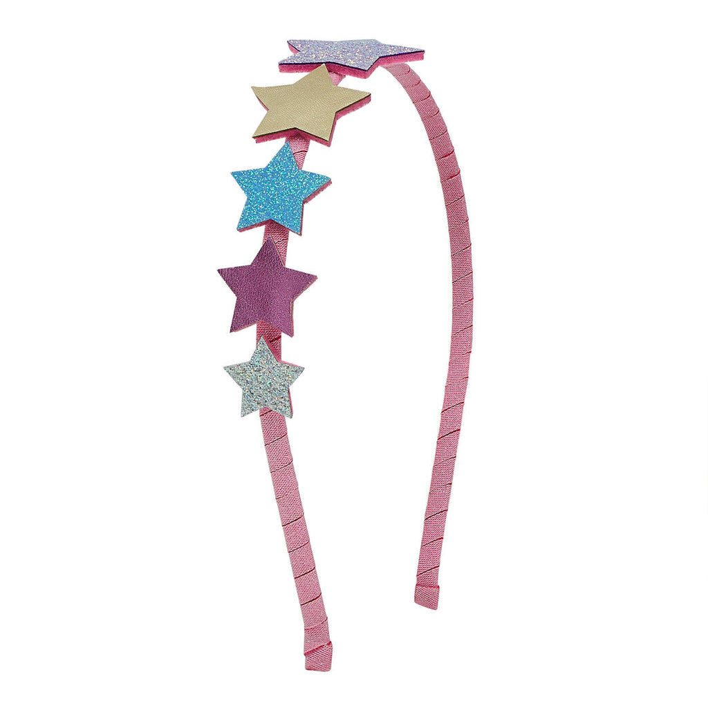 Bandolete Bright Falling Star Pink Mimi&Lula - fundo branco
