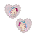 Pack 2 Ganchos Unicorn Heart Salon Pink Mimi&Lula - fundo branco