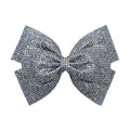 Gancho Giant Disco Ball Bow Silver Mimi&Lula - fundo branco