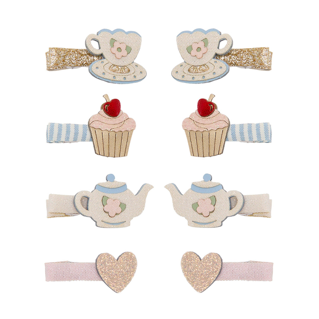 Pack 8 Mini Ganchos Afternoon Tea Salon Pastels Mimi&Lula - fundo branco
