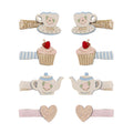 Pack 8 Mini Ganchos Afternoon Tea Salon Pastels Mimi&Lula - fundo branco
