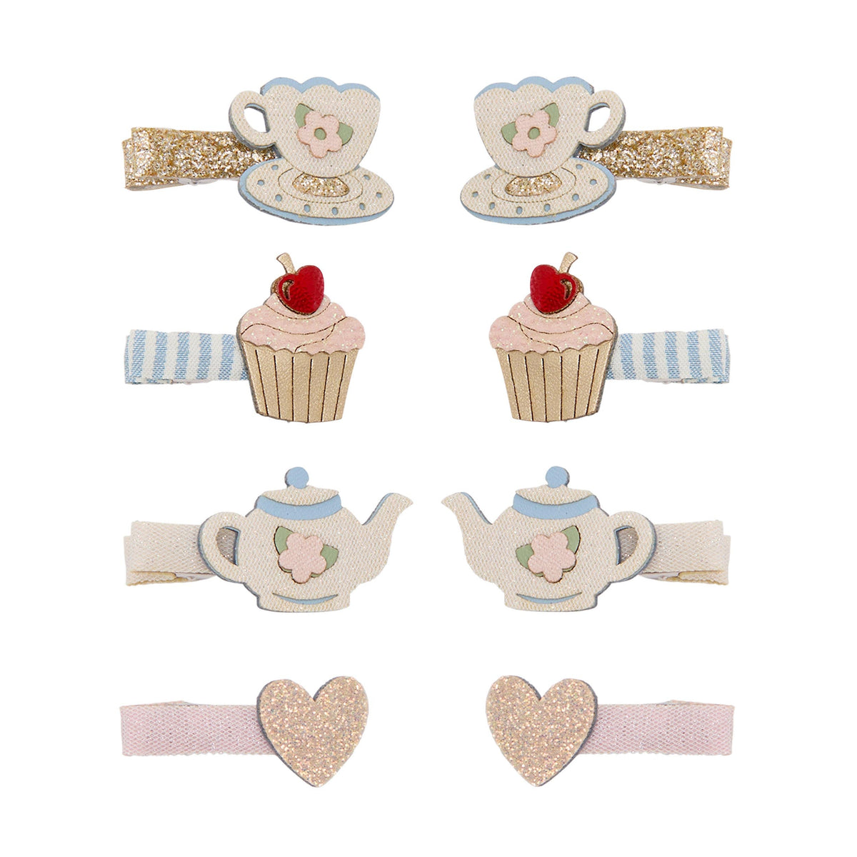 Pack 8 Mini Ganchos Afternoon Tea Salon Pastels Mimi&Lula - fundo branco