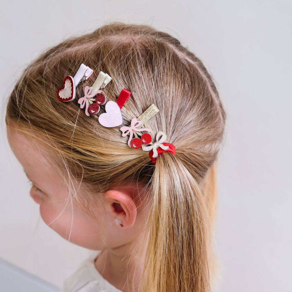 Pack 8 Mini Ganchos Fancy Cherries Pink Mimi&Lula - imagem 2