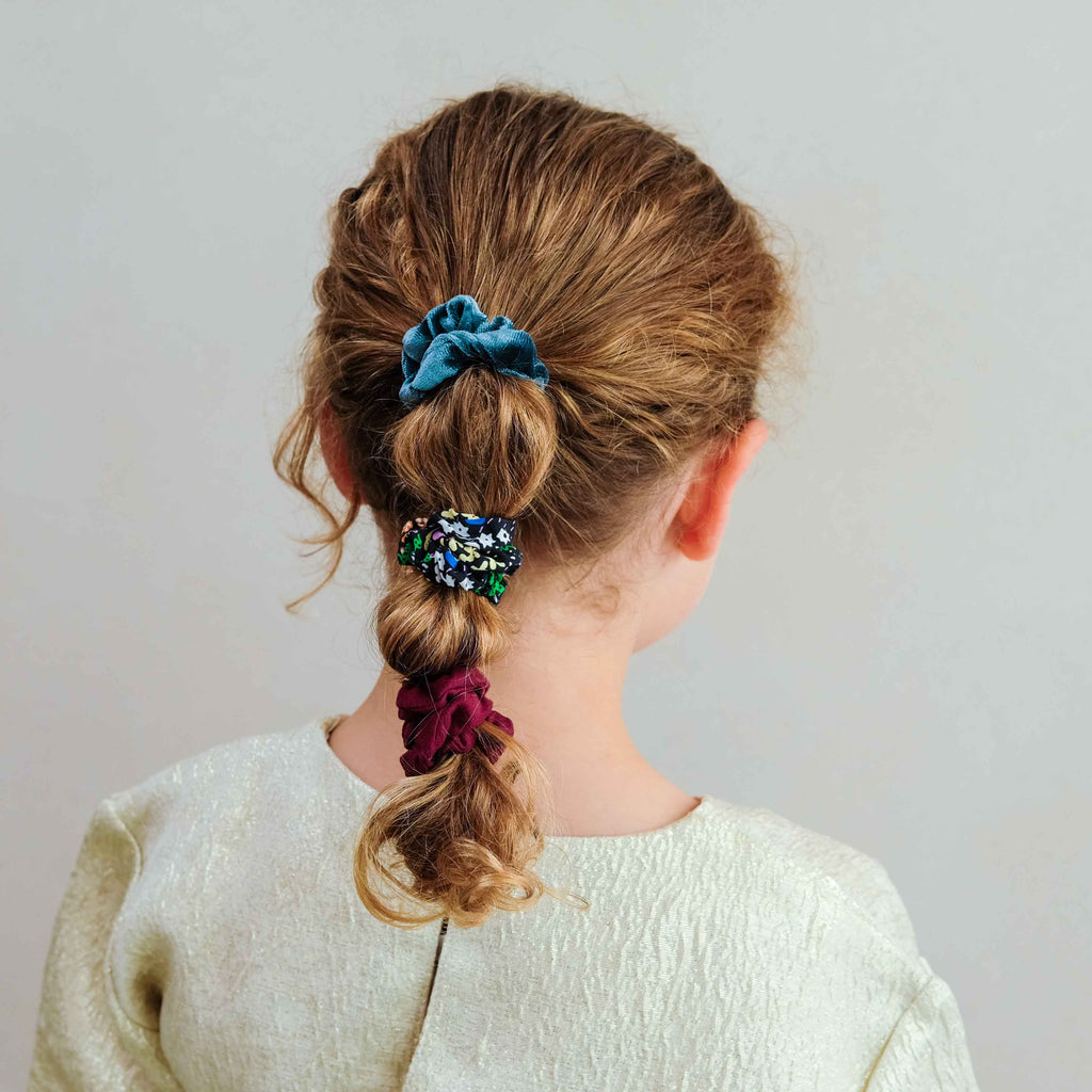 Pack 6 Scrunchies Assorted Skinny Dark Multi Mimi&Lula - imagem 4