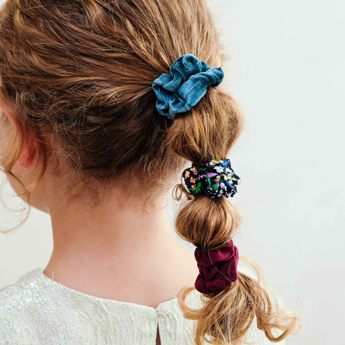 Pack 6 Scrunchies Assorted Skinny Dark Multi Mimi&Lula - imagem 2