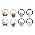 Pack 8 Mini Elásticos Winter Fruits Multi Mimi&Lula - fundo branco
