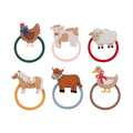 Pack 6 Mini Elásticos Fun Farm Bright Multi Mimi&Lula - fundo branco