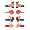Pack 8 Mini Ganchos Fawn And Friends Salon Bright Multi Mimi&Lula - fundo branco