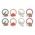 Pack 8 Mini Elásticos Woodland Pals Bright Multi Mimi&Lula - fundo branco