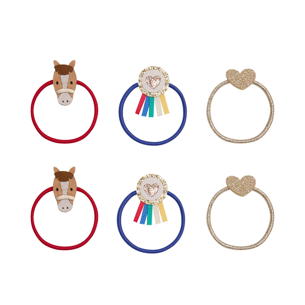 Pack 6 Elásticos Show Pony Bright Multi Mimi&Lula - fundo branco