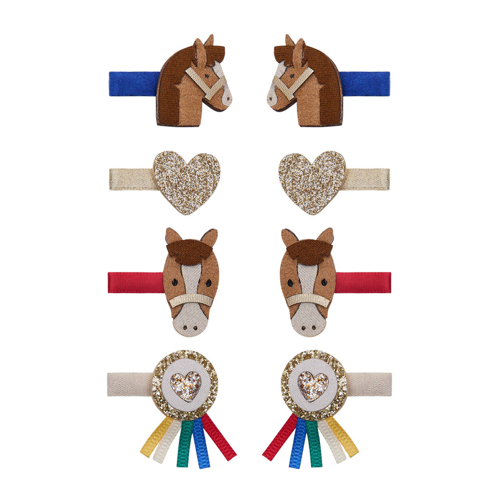 Pack 8 Mini Ganchos Show Pony Salon Bright Multi Mimi&Lula - fundo branco