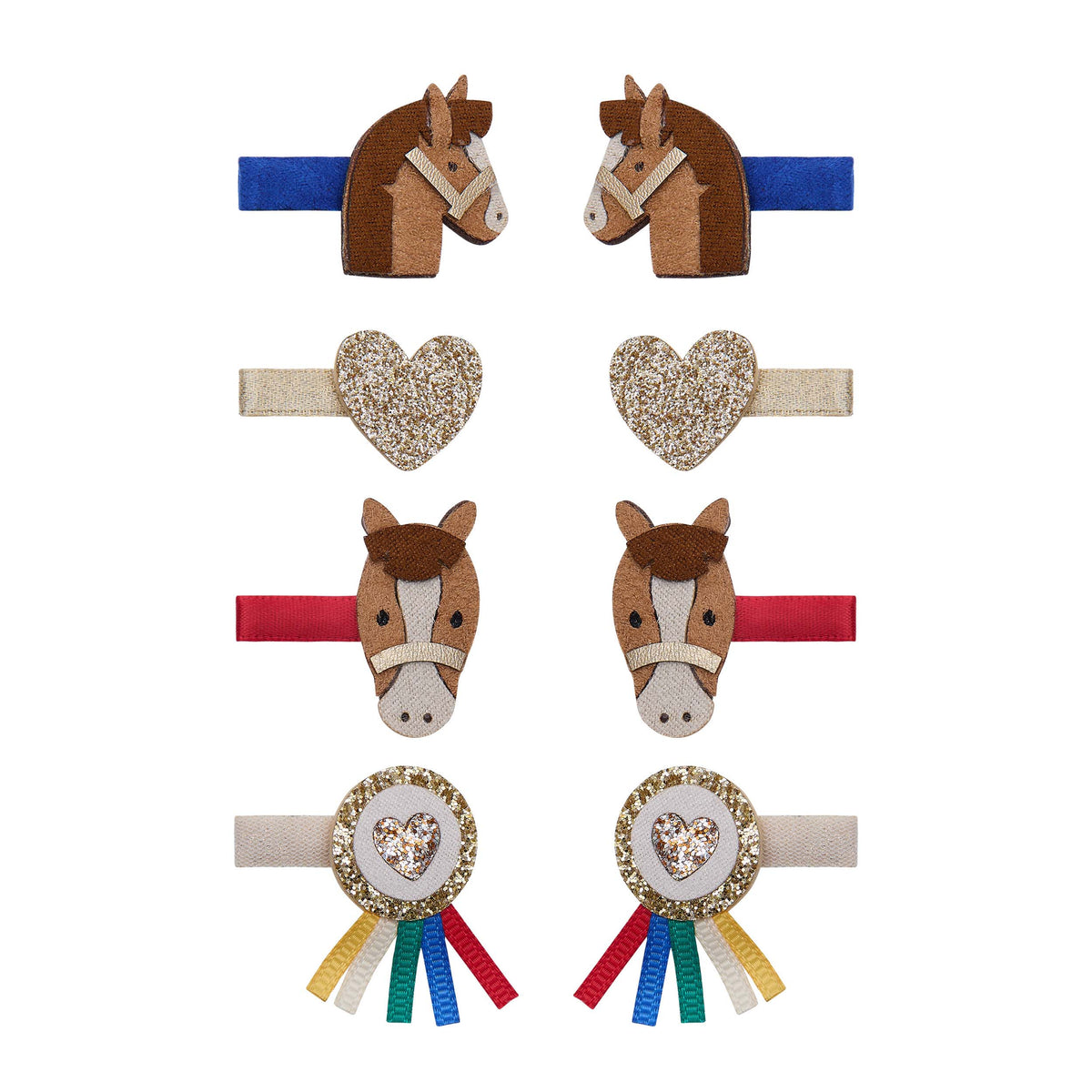 Pack 8 Mini Ganchos Show Pony Salon Bright Multi Mimi&Lula - fundo branco