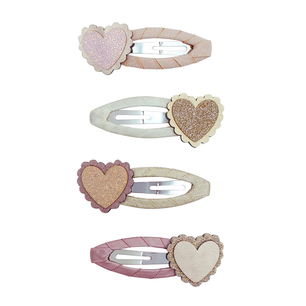 Pack 4 Ganchos Scalloped Heart Pink Multi Mimi&Lula - fundo branco