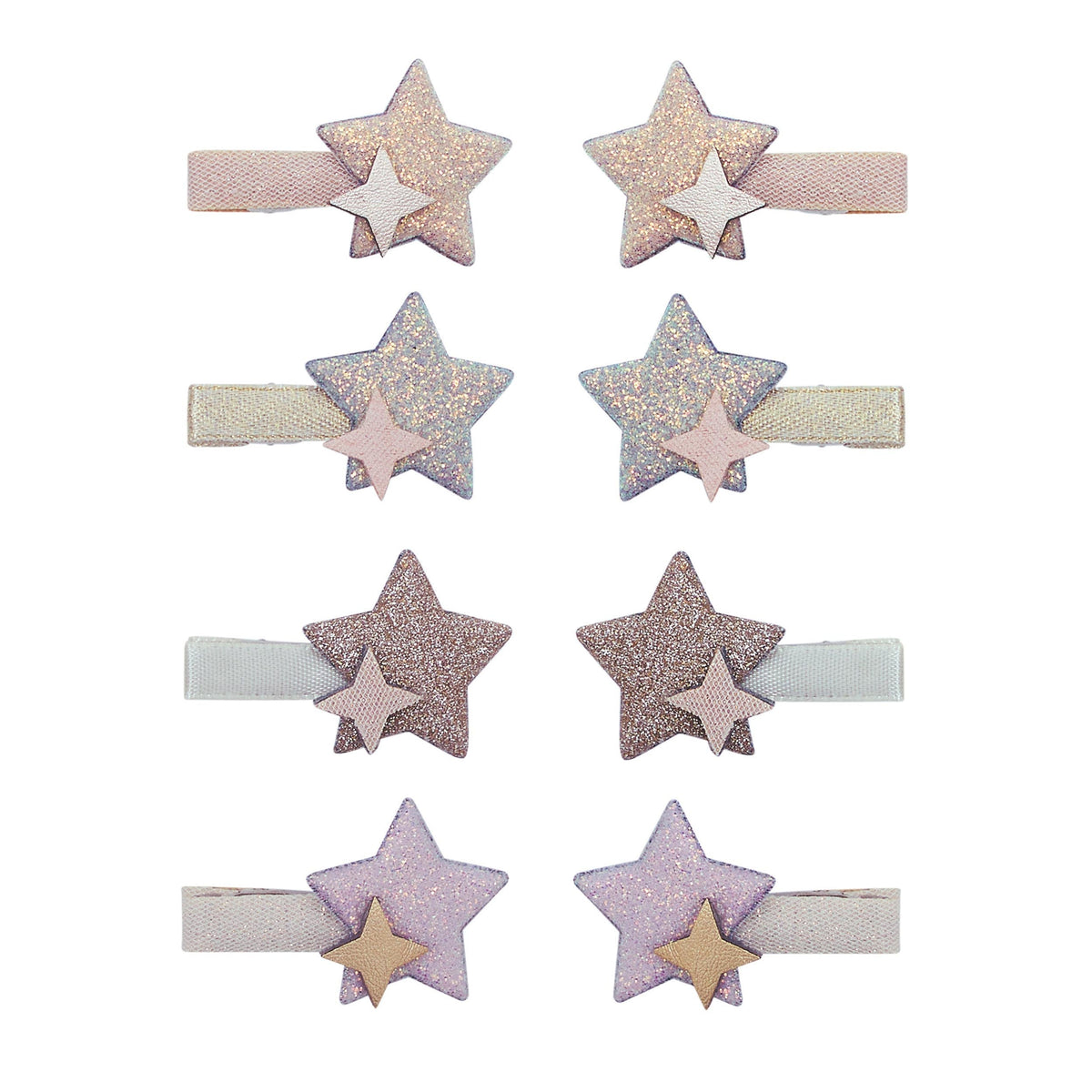 Pack 8 Mini Ganchos Starlight Shimmer Mimi&Lula - fundo branco