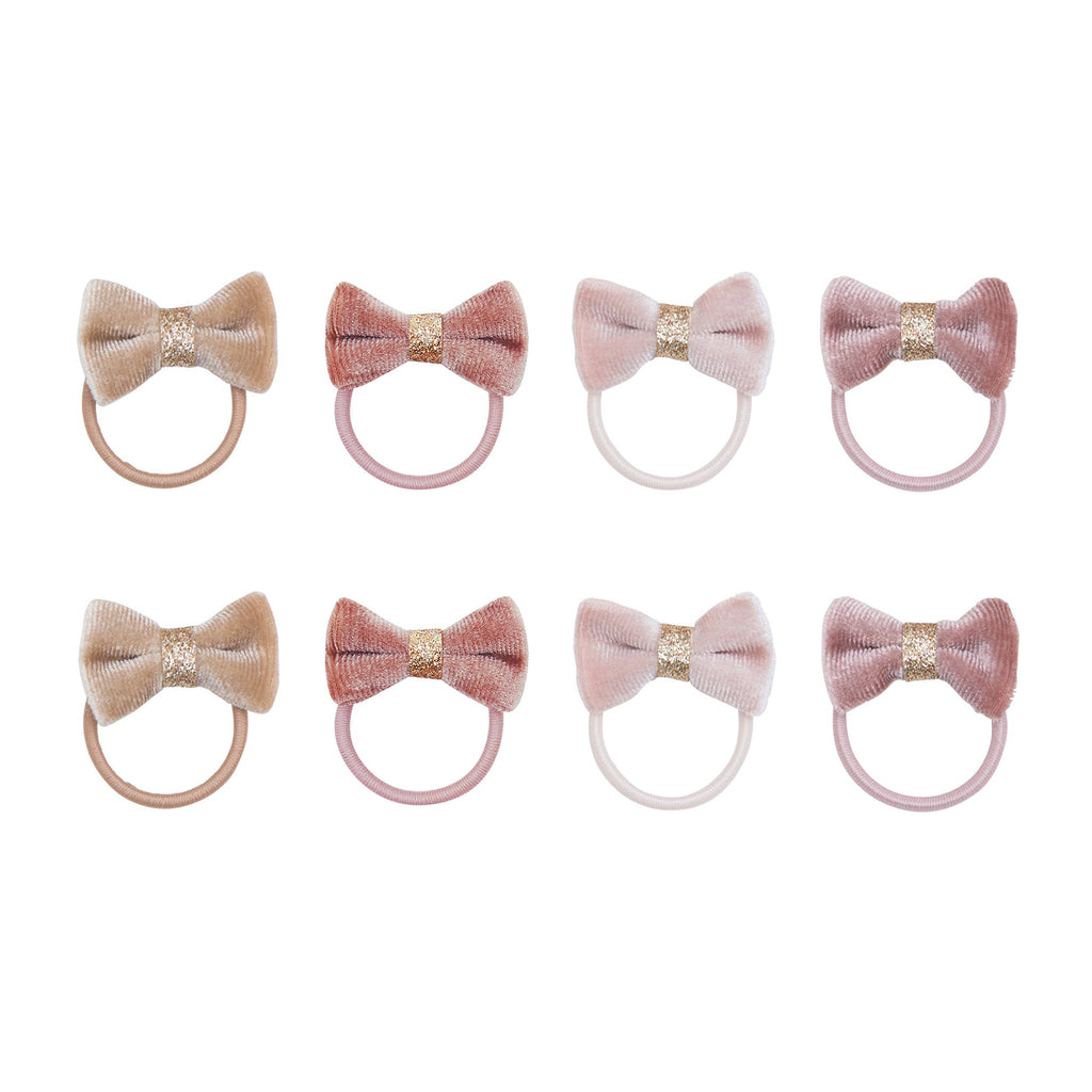 Pack 8 Mini Elásticos Velvet Tinkerbell Pink Multi Mimi&Lula