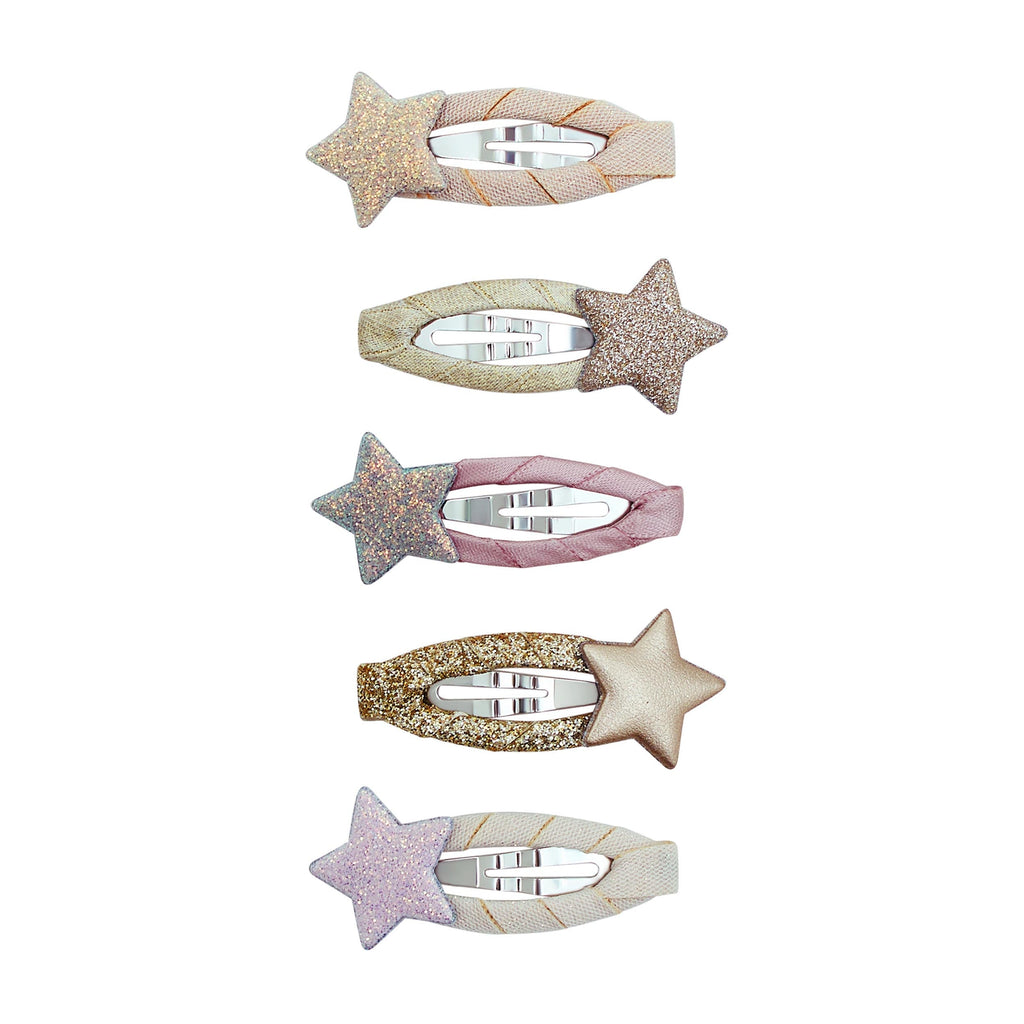 Pack 5 Mini Ganchos Stellina Shimmer Mimi&Lula - fundo branco