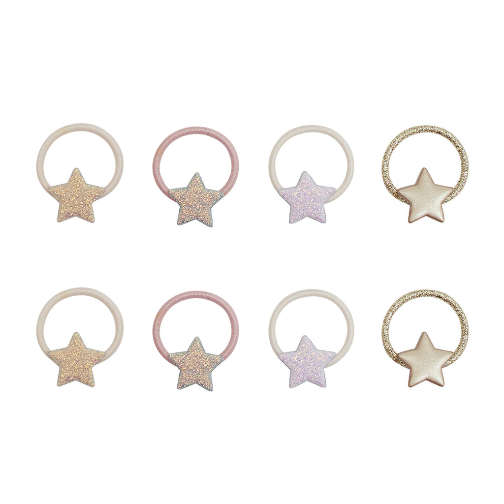 Pack 8 Mini Elásticos Stellina Shimmer Mimi&Lula - fundo branco