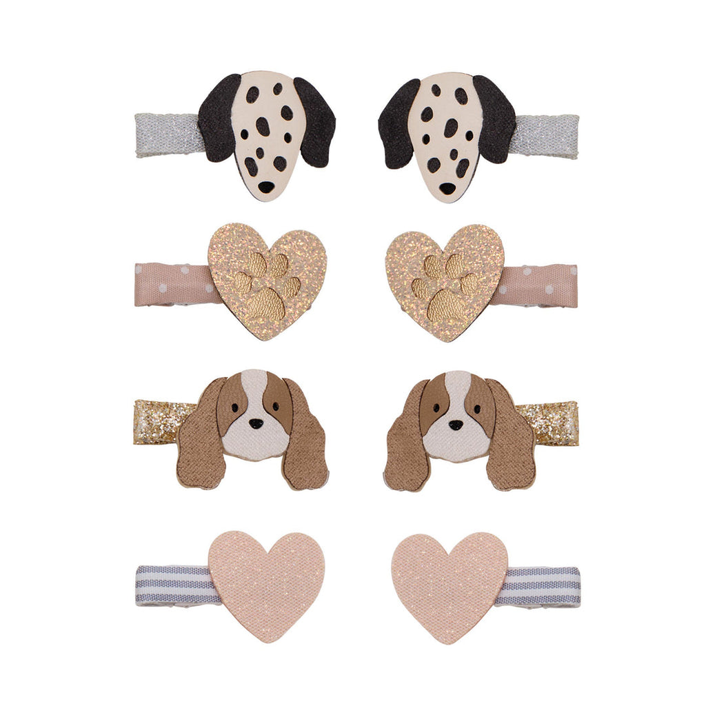 Pack 8 Mini Ganchos Puppy Love Salon Neutral Mimi&Lula - fundo branco
